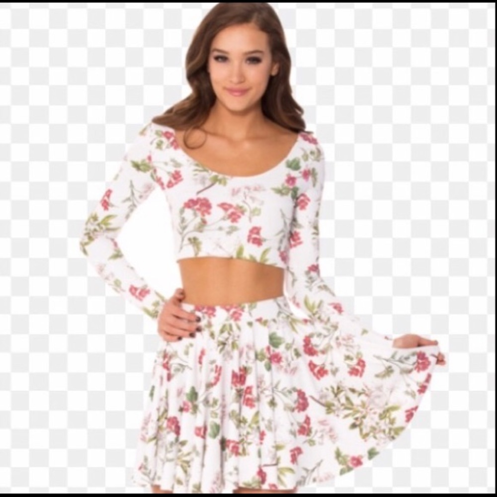 Black Milk Blackmilk Gorgeous Garden Set Skirt Top